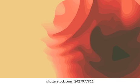 Colorful paper layers. 3D abstract gradient papercut. Colorful origami shape concept