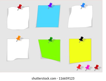 Colorful paper notes