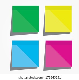Colorful paper notes
