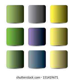 colorful paper for notes. vector illustration design. office and business background
