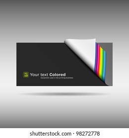 Colorful paper overlap background, vector illustration