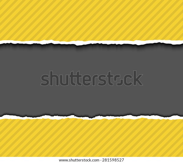 Colorful paper with ripped edge for banner,\
poster ads, sale, promo. Torn paper with rough edges. Torn paper\
stripes for scrapbooking. Vector torn paper background with dark\
copyspace for\
message.