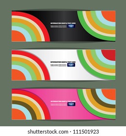 Colorful paper roll label,banner ,Vector