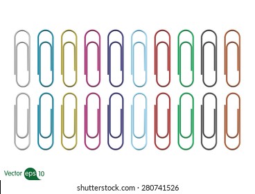 Colorful paperclips