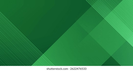 Fundo 3D abstrato de corte de papel colorido com combinação de padrão quadrado verde gradiente cor brilhante no fundo. Vetor Eps10