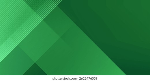 Fundo 3D abstrato de corte de papel colorido com combinação de padrão quadrado verde gradiente cor brilhante no fundo. Vetor Eps10