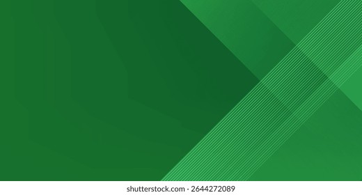 Colorful papercut abstract 3D background with gradient green square pattern combination bright color on background. Eps10 vector