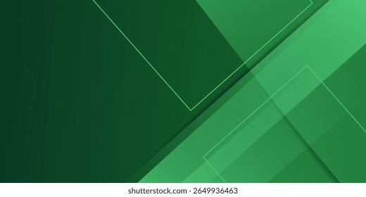 Fundo 3D abstrato de corte de papel colorido com padrão quadrado verde gradiente. eps 10