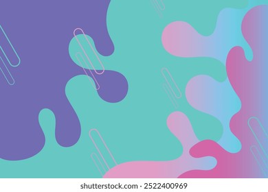 Diseño de concepto de fondo de papercut colorido