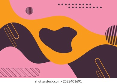 Diseño de concepto de fondo de papercut colorido