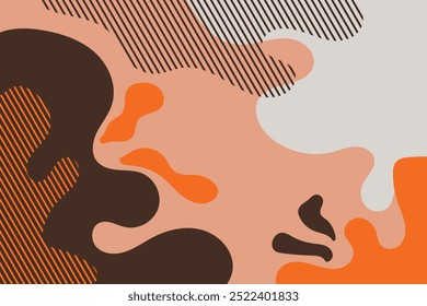 Diseño de concepto de fondo de papercut colorido