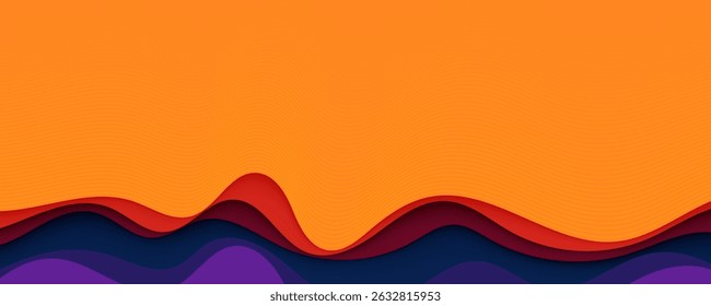 Fundo de papel colorido vetor de design decorativo dinâmico