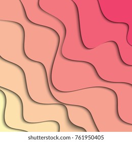 colorful papercut layered background