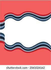 a colorful papercut lines with flat design
