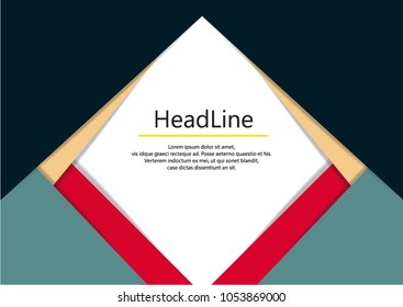 Colorful papers background. design Vector illustration.
