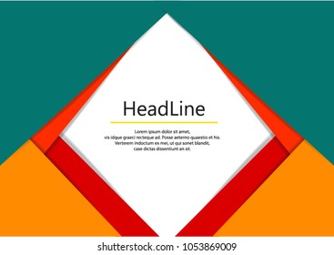 Colorful papers background. design Vector illustration.