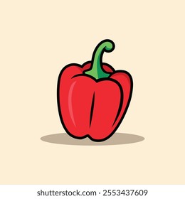 Colorful Paprika Spice Art Illustration