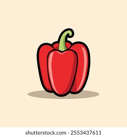 Colorful Paprika Spice Art Illustration