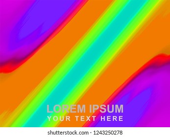 colorful parallel speed lines background | abstract vibrant geometric rainbow pattern | elegant illustration for template wallpaper artwork poster or creative concept design
