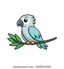 Colorful Parrot Vector Illustration white background