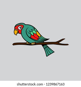 Colorful parrot,cute cartoon parrot