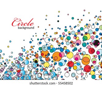 Colorful particle background, vector illustartion.