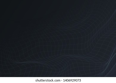Colorful particle wave with dots background. Abstract background with a dynamic wave. Big data. Vector illustration.