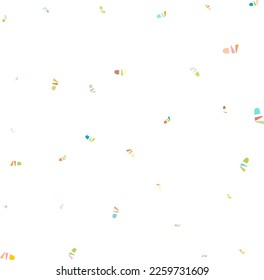 colorful particles on white vector background