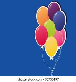 Colorful party balloons