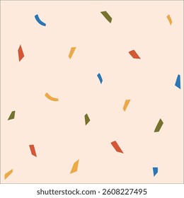 colorful party confetti seamless pattern