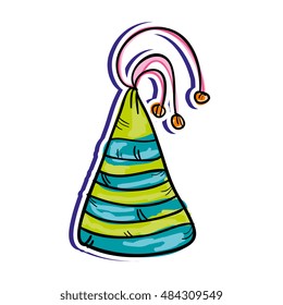 colorful  party hat
