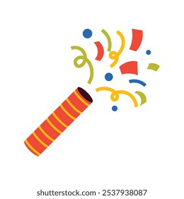Colorful Party Popper Vector- 08