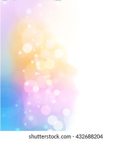 Colorful pastel background with defocused lights - eps10