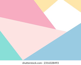 Colorful pastel color wallpaper vector with green yellow pink blue