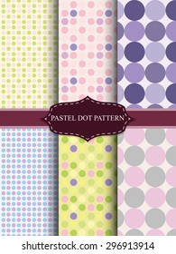 colorful pastel dot pattern 