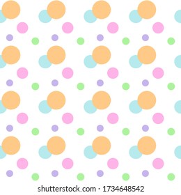 Fondo de textura de puntos pastel coloridos. Patrón sin foco.