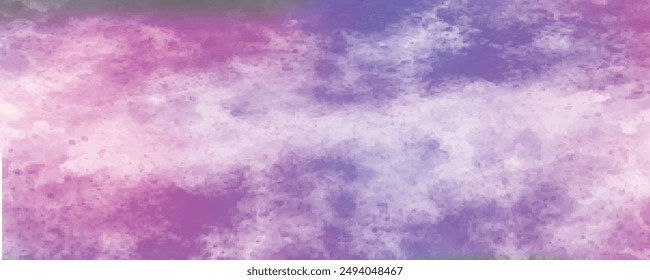 Colorful pastel drawing paper texture vector bright banner, print. Watercolor abstract wet hand drawn violet blue green yellow color liquid dye card for greeting, poster, design, art wallpaper