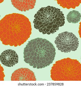 Colorful pastel floral pattern