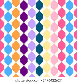 colorful pastel geometric seamless pattern. It is suitable for tiles, print, decoration, textured, fabric and more.