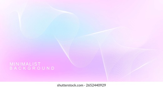 Fundo de gradiente pastel colorido com formas de ondas fluidas, ideal para visuais de sonho, marca feminina ou banners promocionais suaves.