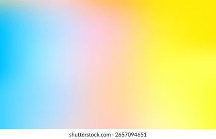 Fundo de gradiente pastel colorido com mistura macia de tons azuis, rosa e amarelos. Design de borrão abstrato, perfeito para projetos modernos, digitais e criativos.
