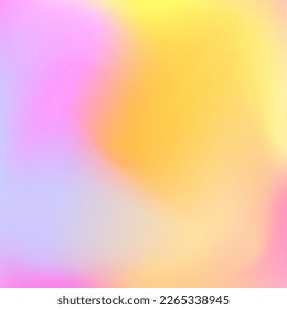 Colorful pastel gradient. Blurred abstract background. Smooth transitions of pink and yellow colors. Rainbow backdrop.