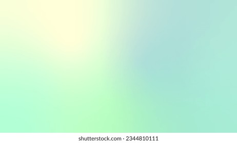 Colorful Pastel Green Blue Gradient Blurry Background. Abstract Art Wallpaper. Vector Illustration