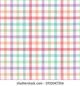 Colorful Pastel Grunge Checkered Pattern.