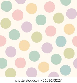 arrière-plan motif polkadot pastel coloré