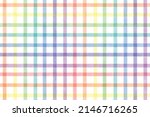 colorful pastel rainbow watercolor plaid repeat seamless pattern digital painting