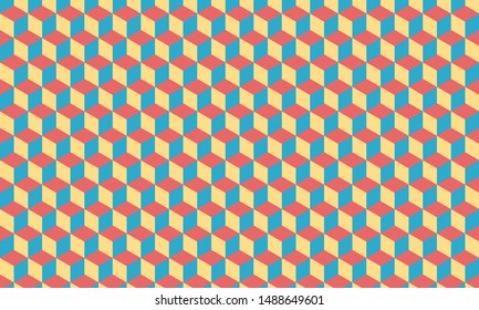Colorful Pastel Seamless Pattern background - Vector Illustration