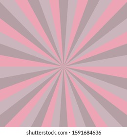 Colorful pastel sunburst vector abstract background, illustration, wallpaper, template. Wrap swirl stripes vintage style for montage, advertising your business, project or product. Star burst holiday