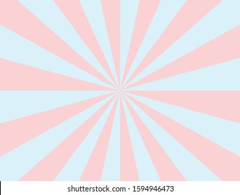 Colorful pastel sunburst vector abstract background, illustration, wallpaper, template. Wrap swirl stripes vintage style for montage, advertising your business, project or product. Star burst holiday