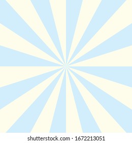 Colorful pastel sunburst vector abstract background, illustration, wallpaper, template. Swirl stripes in vintage style for montage, advertising your business, project or product